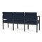 Lesro Lenox 3 Seat Tandem Seating W/ No Center Arms, 64.5 in W 24.5 in L 32 in H LS3101 - alternate 2